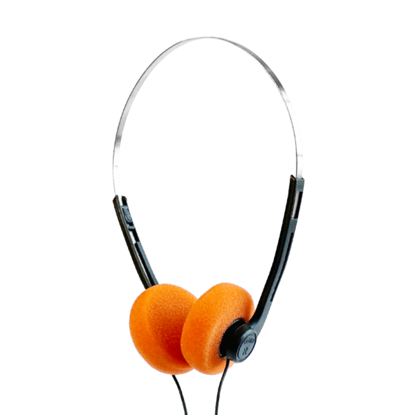 Speed Retro Orange Foam On-Ear Headphones