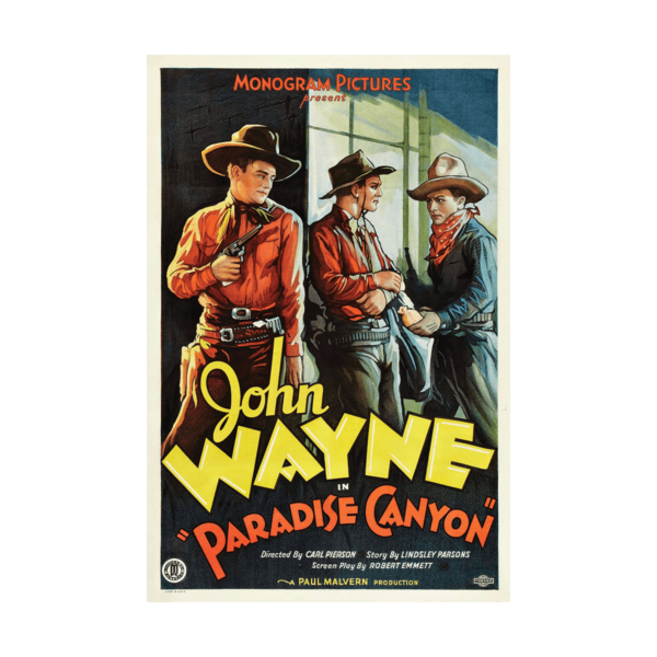 1935 Paradise Canyon Western Movie Carl L Peirson Poster