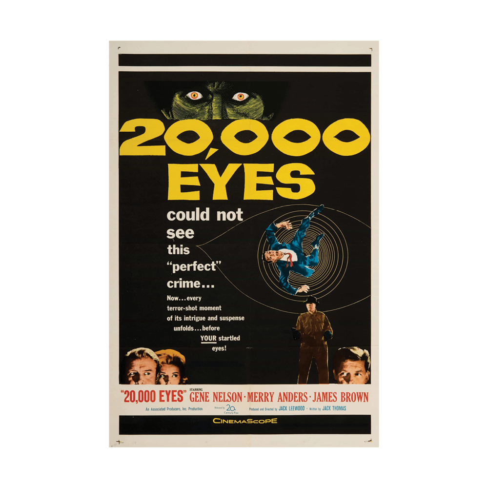 20000 Eyes Movie Poster Jack Leewood 1961 Poster