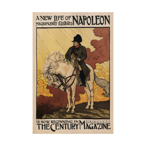 A NEW LIFE OF NAPOLEON Magnificently Illustrated Vintage Poster 1894 Poster