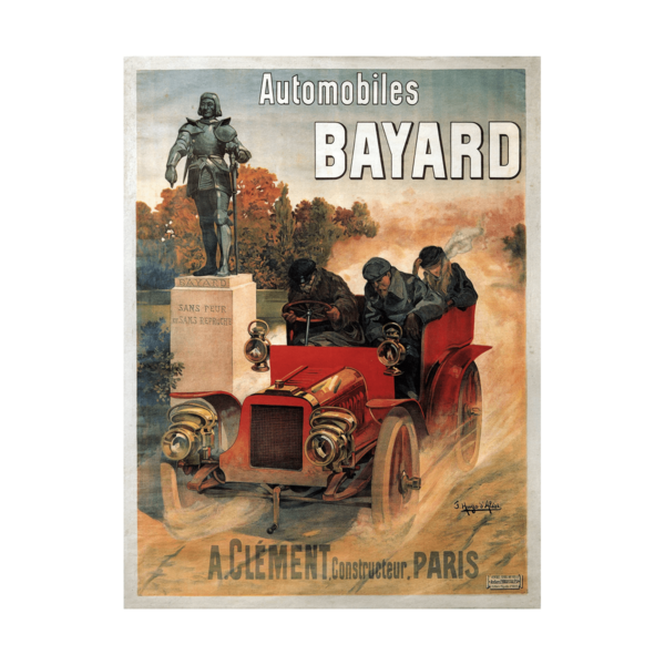 Automobiles Bayard A Clement Constructeur Paris Hudo dAlesi 1903 Poster
