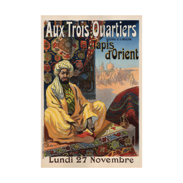 Aux Trois Quartiers Advertising Poster Poster