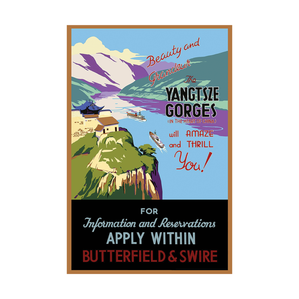 Beauty and Grandeur The Yangtsze Gorges Poster 1930 Poster
