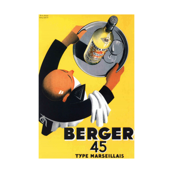Berger 45 Poster Ad Roland Ansieau 1935 Poster