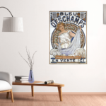 Bleu Deschamps Alphonse Mucha Art Nouveau Vintage Poster 1897 Poster