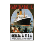 Canadian Pacific Canada to USA travel Poster Poster