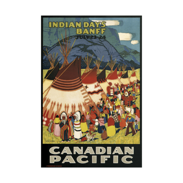 Canadian Pacific Indian Days Banff W Langdon Kihn 1925 Poster