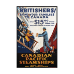 Canadian Pacific Steamships Vintage Poster Poster