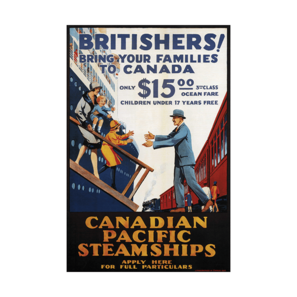 Canadian Pacific Steamships Vintage Poster Poster