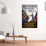 Canadian Pacific Steamships Vintage Poster Poster