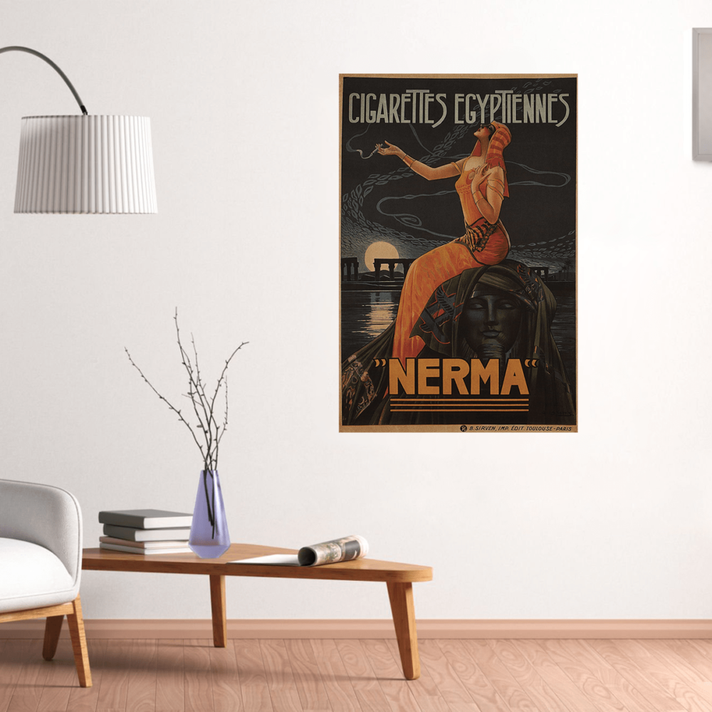 Cigarettes Egyptiennes Nerma Gaspar Camps 1924 Poster