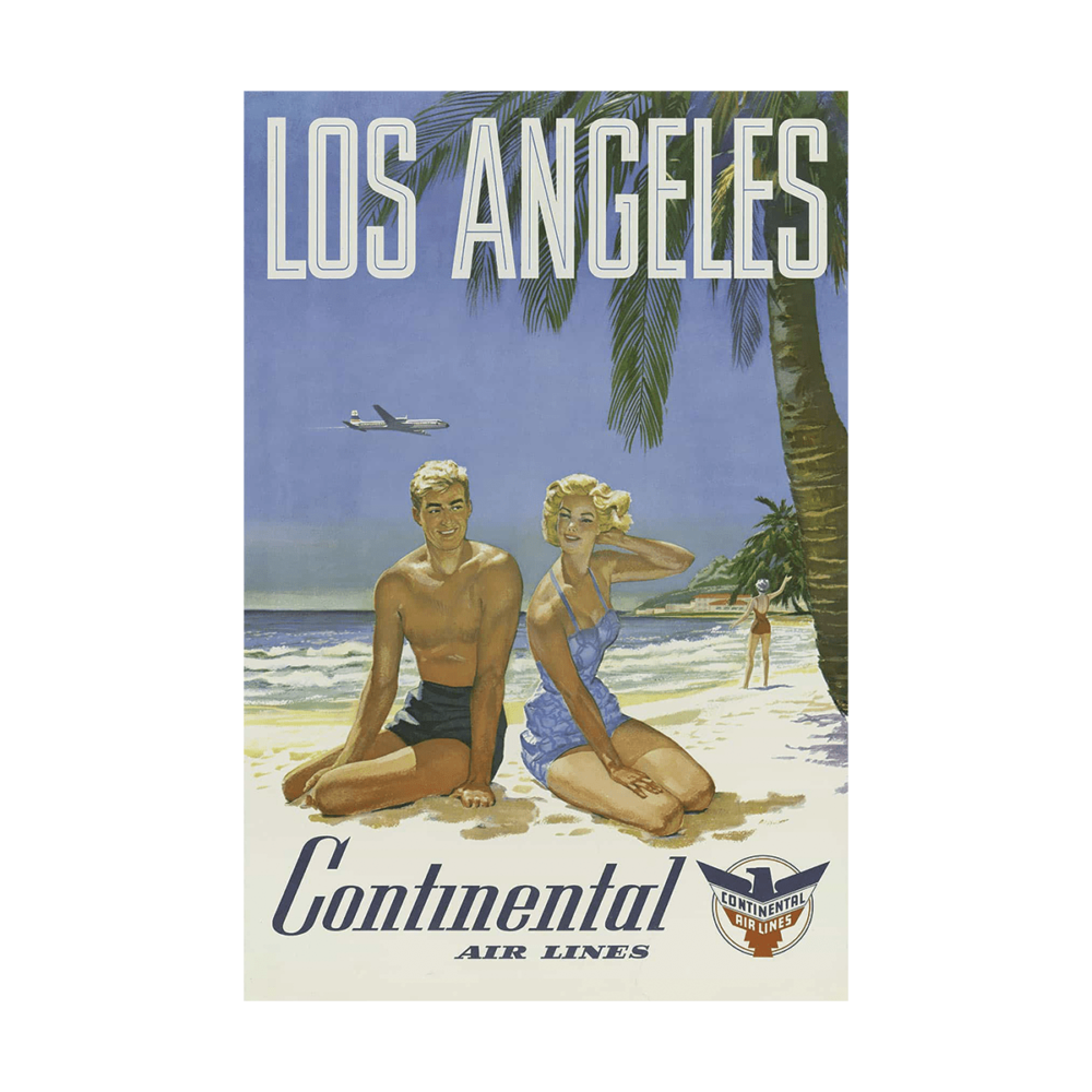 Continental Air Lines Los Angeles unknown 1960 Poster