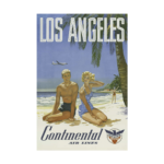 Continental Air Lines Los Angeles unknown 1960 Poster