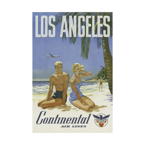 Continental Air Lines Los Angeles unknown 1960 Poster