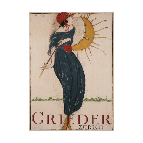 Grieder Zurich Poster Charles Loupot 1919 Poster
