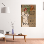 Harpers Magazine Du Mauriers The Martian Art Nouveau Vintage Ad Poster 1898 Poster