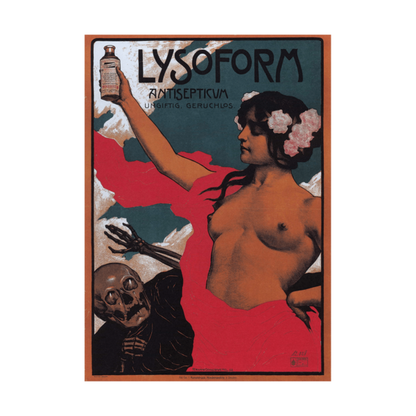 Lysoform Antisepticum Fernand Schultz Wettel 1902 Poster