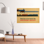 Main line to the Pacific War Southern Pacific George Lerner Lyman Power 1943 Poster