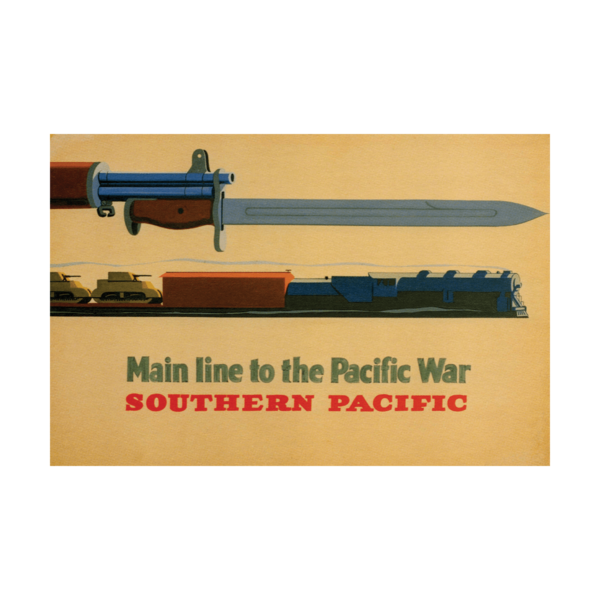 Main line to the Pacific War Southern Pacific George Lerner Lyman Power 1943 Poster