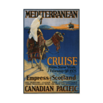 Mediterranean cruise advertising canvas print poster 1925 Poster