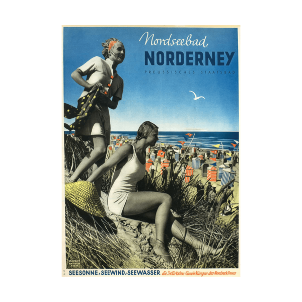 Nordseebad Norderney Germany Vintage Travel Poster 1939 Poster