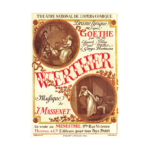 Original Antique French Advertising Poster 1893 Paris Opera Goethe Werther Poster