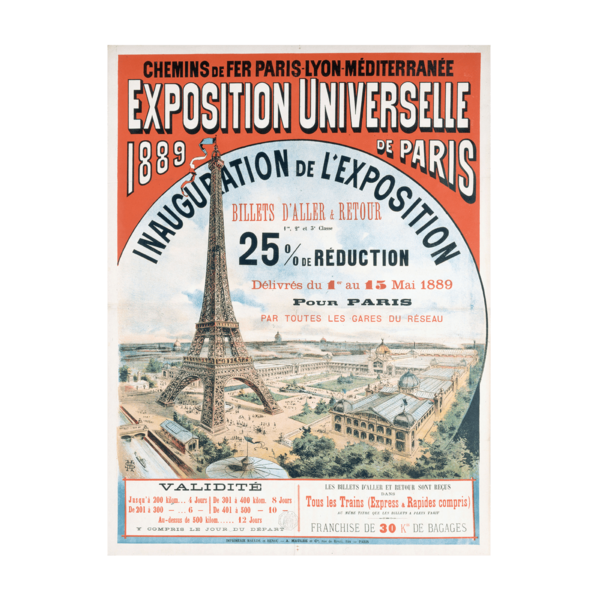 Exposition Universelle de Paris 1889 – Eiffel Tower Opening Poster