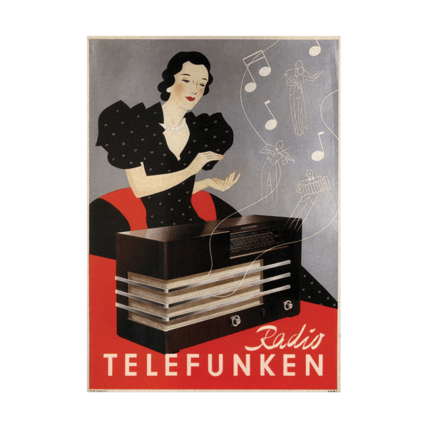 Radio Telefunken Vintage Ad Poster 19351 Poster