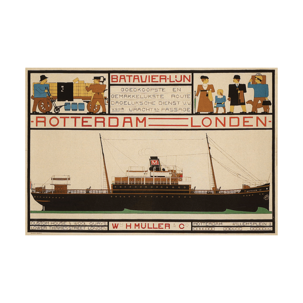 Rotterdam London Travel Poster Poster