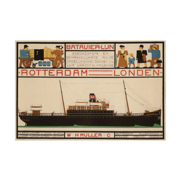 Rotterdam London Travel Poster Poster