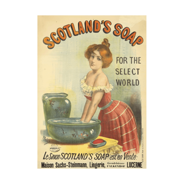Scotland’s Soap Vintage poster by Jean de Paleologue 1893 Poster