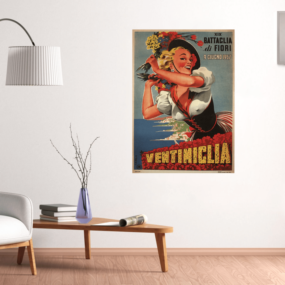 Ventimiglia Italian Poster Filippo Romoli 1957 Poster