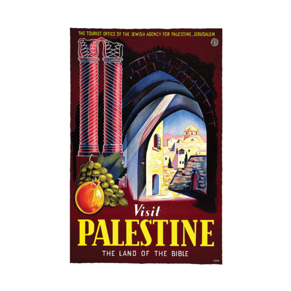 Visit Palestine The Land of the Bible Loeb 1947 Poster