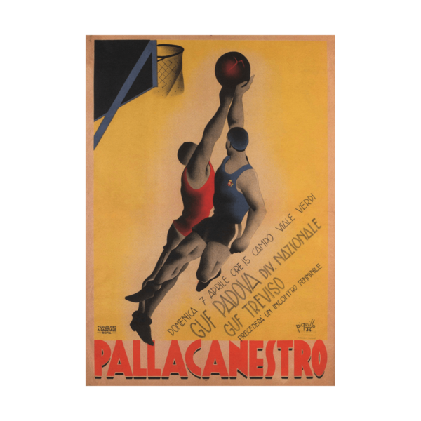 pallacanestro italian sport 1934 Poster