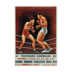 politeama garibaldi vintage boxing 1941 Poster